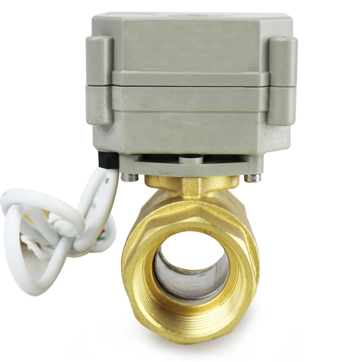 DN15-DN32 2 Way Full Bore Motorized Ball Valve DC12V/24V NPT/BSP 5 Wires Position Feedback Brass Ball Valve CR5-01