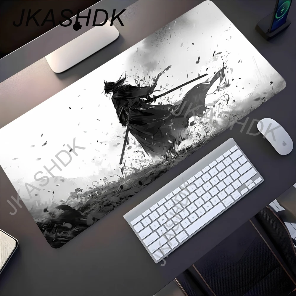 Mousepad Japanese Samurai Design Mouse Pad Non-Slip Rubber D