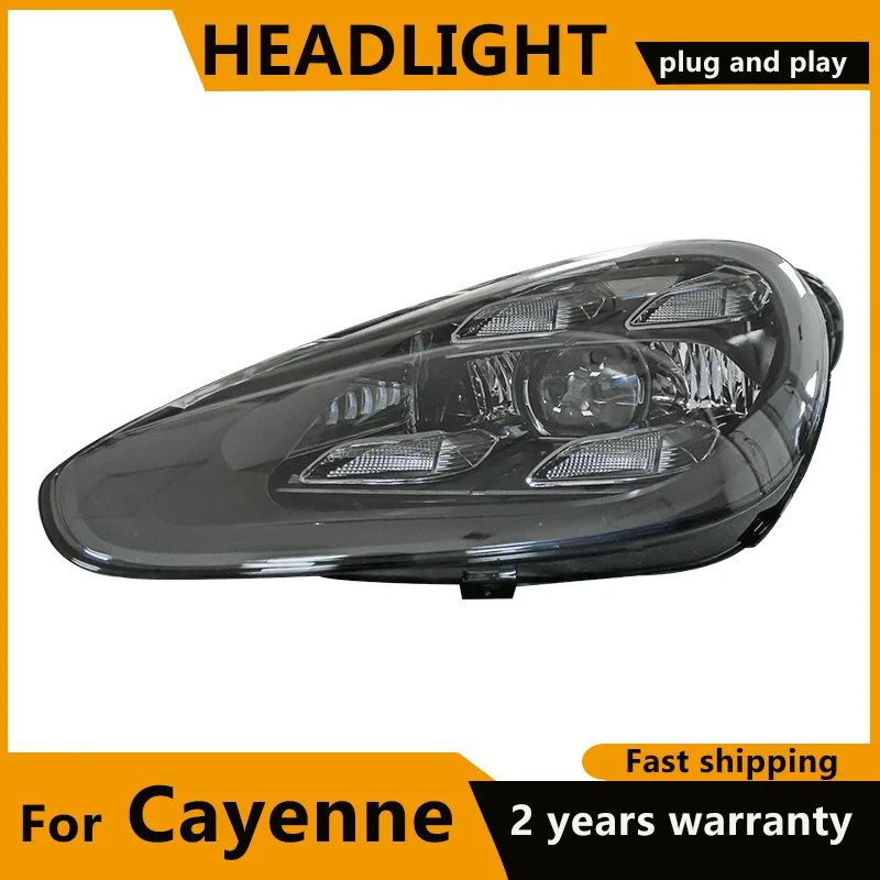 Faros delanteros LED para Porsche Cayenne 958,2, 2015, 2016, 2017, 2018, lámpara de cabeza de matriz, luz de circulación diurna DRL