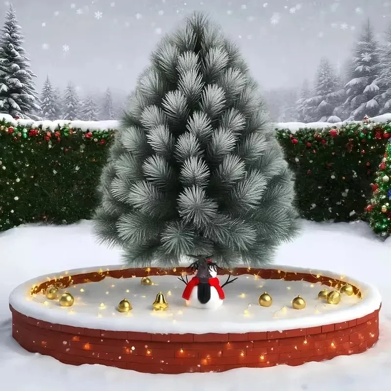 1-unidade-de-Arvores-de-natal-artificiais-com-agulhas-de-pinheiro-para-insercao-no-solo-folhagem-verde-para-exterior-com-base-pontiaguda-preta-robusta-para-decoracao-de-jardim-e-festas
