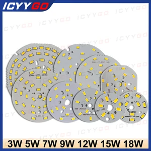 1 Buah LED SMD 5730 3W 5W 7W 9W 12W 15W 18W Panel Lampu Papan Lampu Kecerahan Tinggi PCB Cocok untuk Modifikasi Sumber Cahaya DIY 8 penjualan terbaik smd 5730 - №