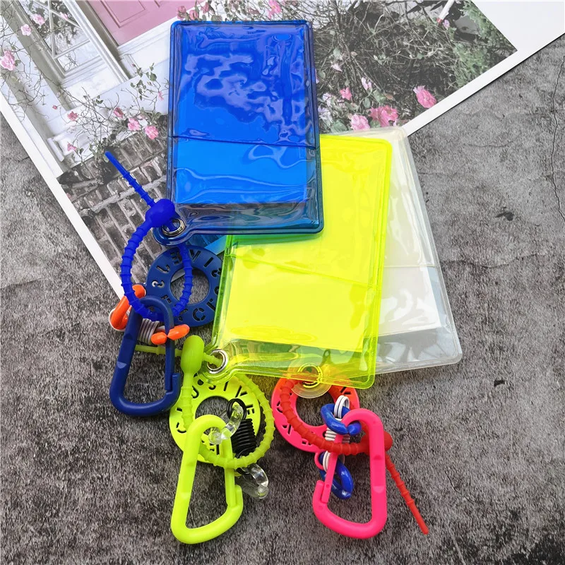 Ausweis halter fluor zierende Farbe hängender Karten halter abnehmbarer Mitarbeiter ausweis Lanyard Anti-Lost-Ausweis halter