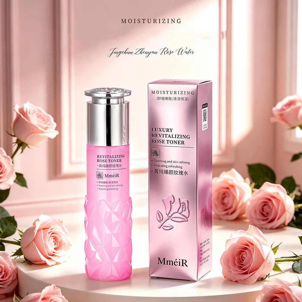 Rose Facial Toner Moisturizing Hydration Anti-Aging Oil Control Shrink Pores Makeup Water Face Toner 450ml Skin Care Products
