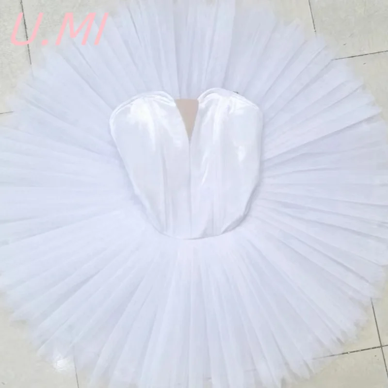 

Ballet White Swan Swan Lake solo ballet Tutu tulle gauze pancake dress