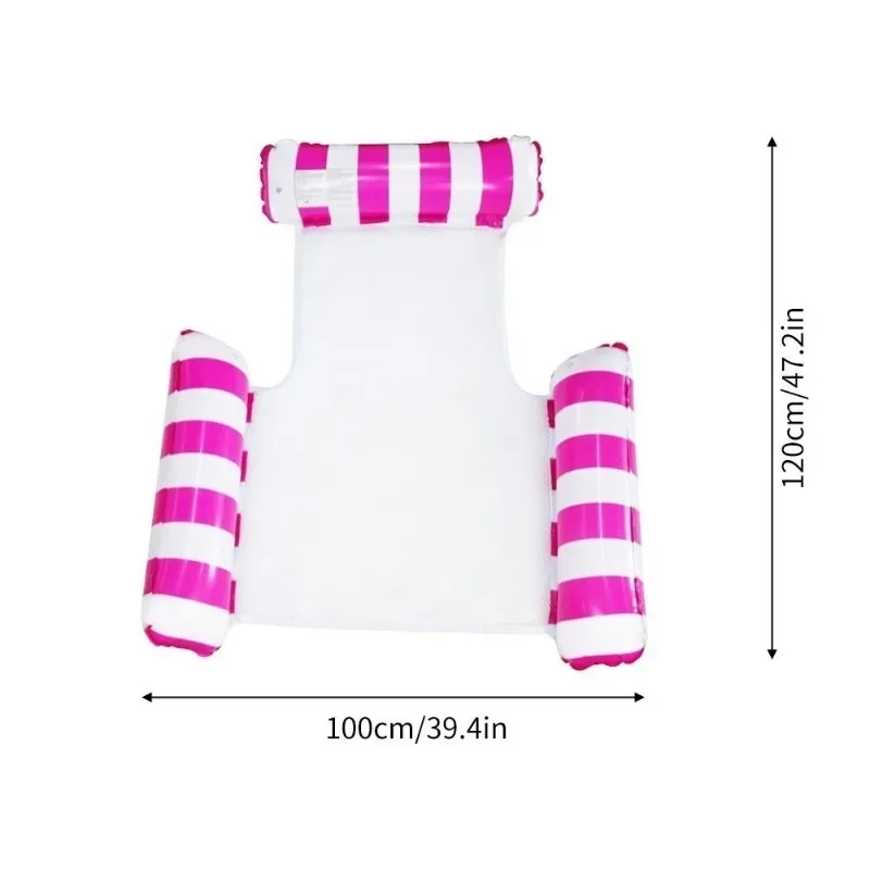 Colchão flutuante portátil, espreguiçadeira de inflação rápida para piscina, praia, todos os anos, verão, relaxamento aquático, praia, banho de sol, brinquedo de natação adulto