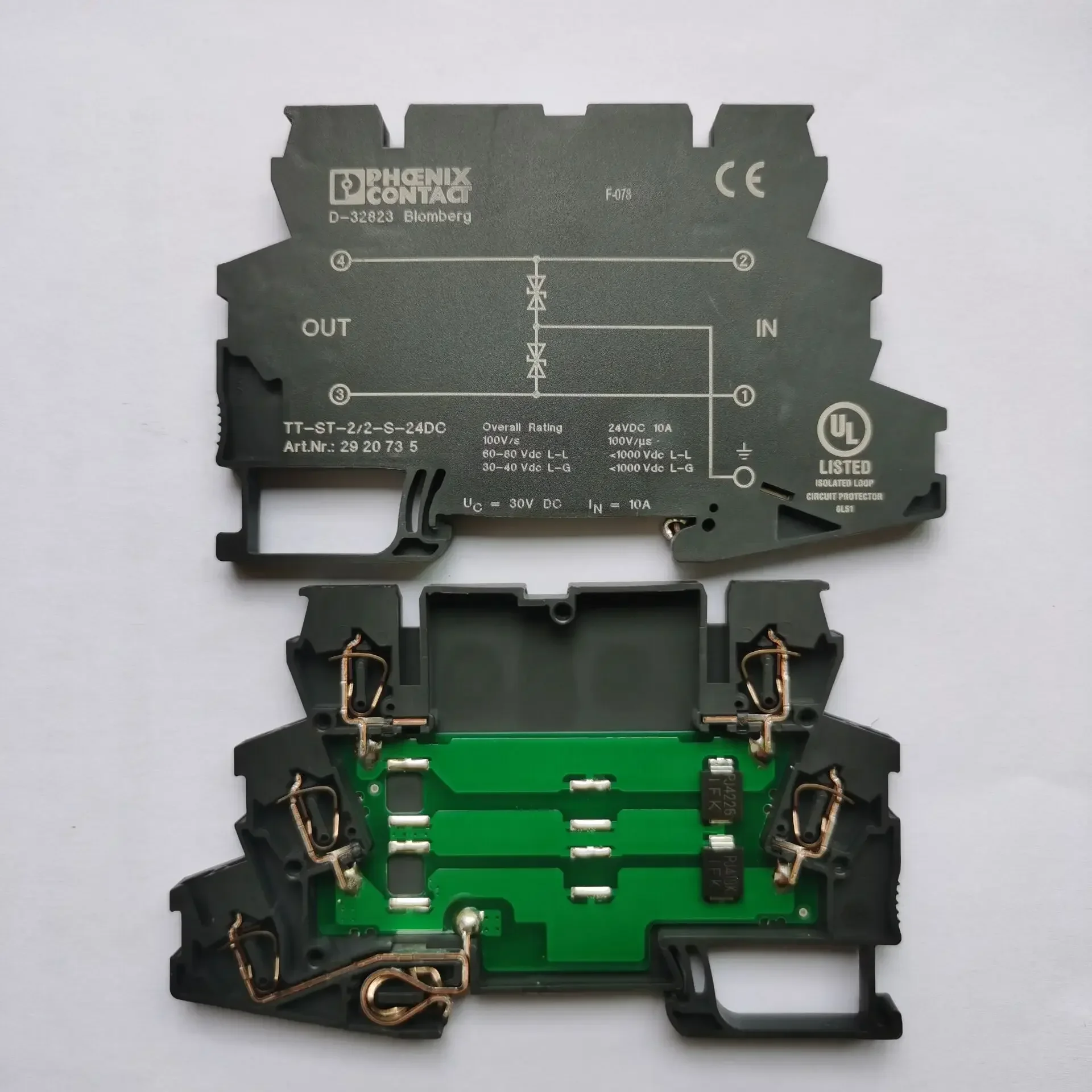 Phoenix Signal Lightning Protector 2838173 Surge Overvoltage Terminal Block TT - 2/2-24 DC Spot Promotion