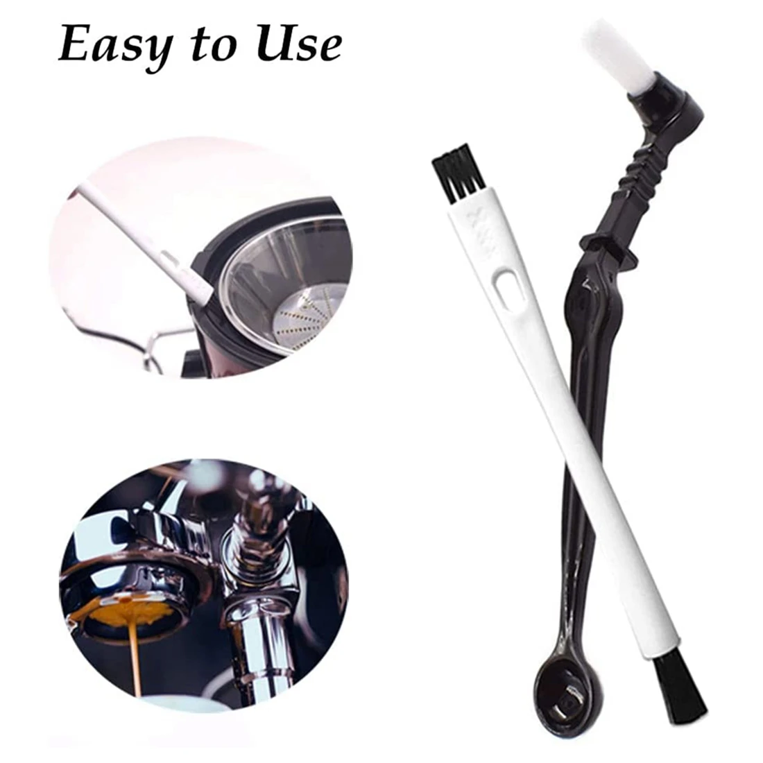 Набор кистей для кофе, набор кистей для эспрессо, деревянная щетка для чистки кофемолки и щетка для эспрессо для кофемашины