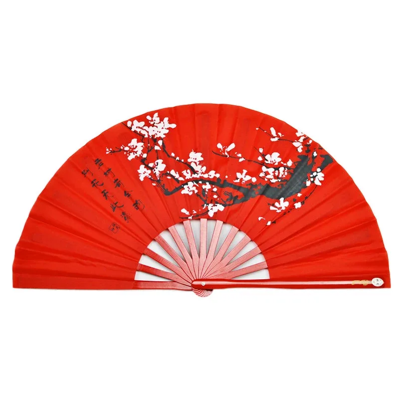 

Chinese Tai Chi Kung Fu Fan with Bamboo Ribs, Traditional Martial Arts Folding Hand Fan, Portable Performance Prop Ventilador