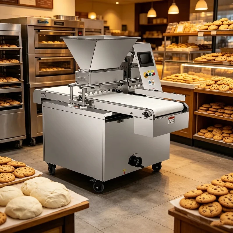 Small Biscuit Production Machine Chocolate Filling Soft Cookie Forming Cutting Equipment Custom