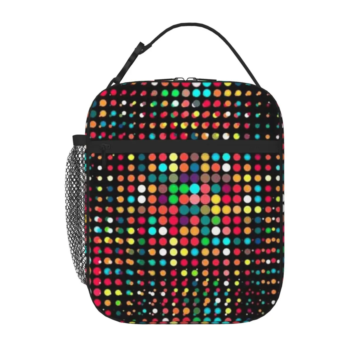 Bestselling Retro Multicolor Polka Dot S Pattern Casual Student Lunch Bag Homeschool Dining Reusable Lunch Bag