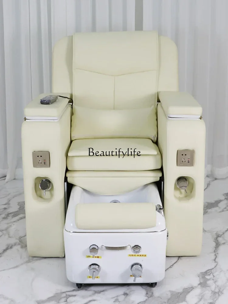 Nail Beauty Sofa Foot Beauty Chair massaggio elettrico massaggio ai piedi multifunzionale Flat sdraiato tatuaggio ricamo divano per ciglia