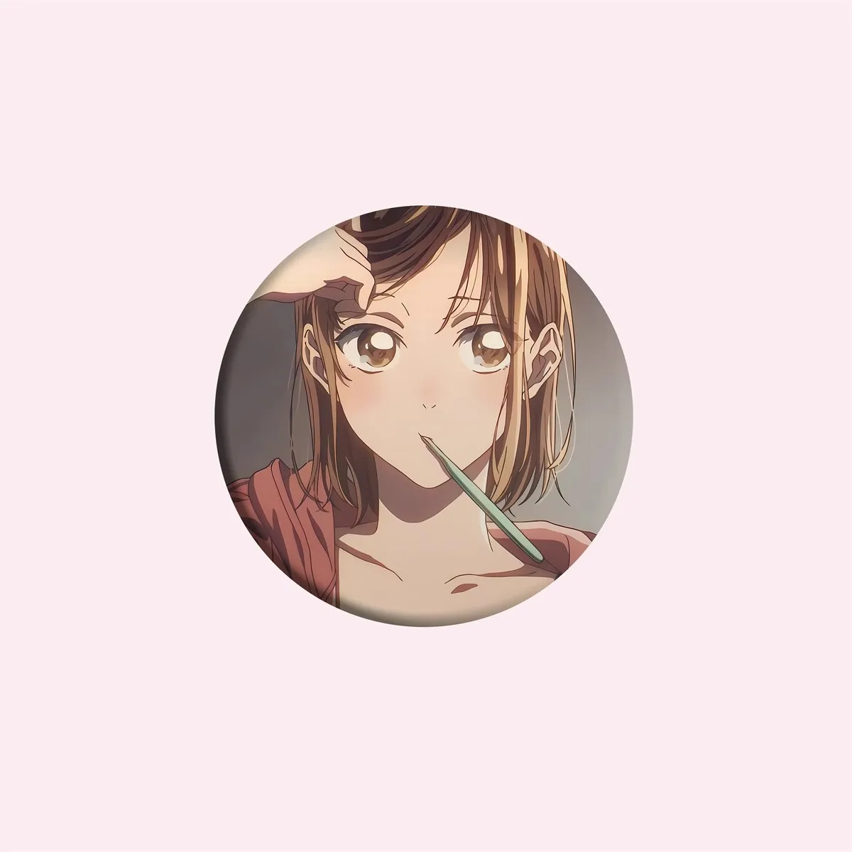 58mm Anime Scatola Blu Kano Chinatsu Chōno Hina COSTUME Cosplay Distintivo Spilla SPTE Spilla in banda stagnata ﻿   Prop Gilf