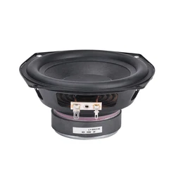 1Pcs 5.25 Inch Subwoofer Speaker 4 Ohm 30W 133MM Rubber Side Woofer Super Bass Loudspeaker For DIY Bookshelf Speakers