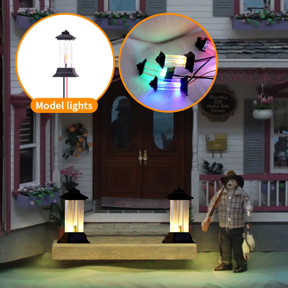 3pcs 12V Miniatuur Lamp Gras Grondlicht Modelspoor Trein Layout Speelgoed Architectuur Building Kits Diy Modelbouw Diorama