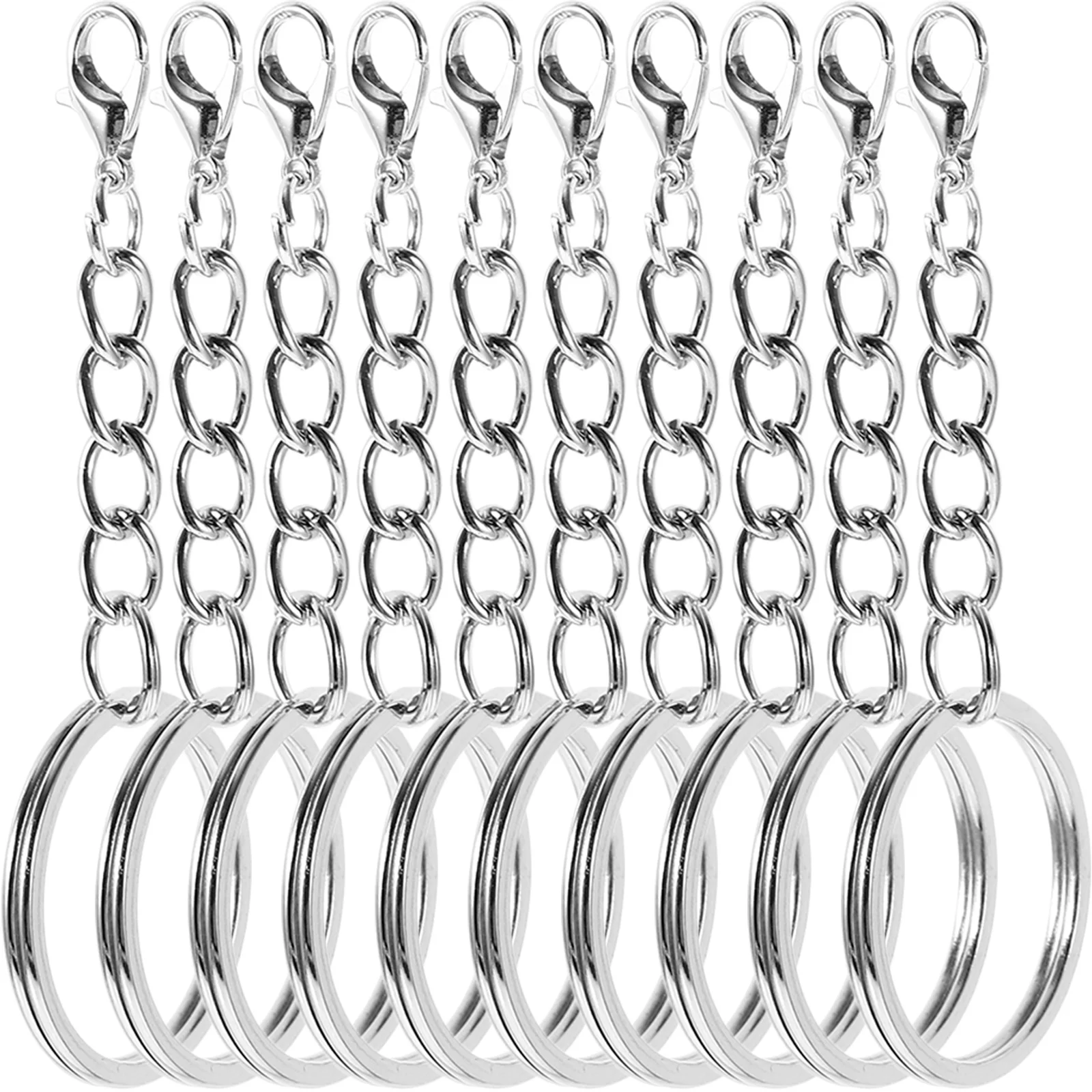 

100Pcs Metal Key Chain Clips Durable Key Holder for Keys Backpack Belt Keyring Clasps Outdoor Keychain Accessories