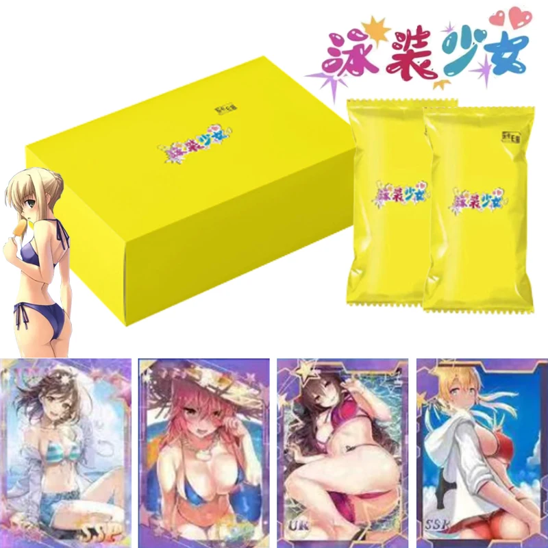 Neue echte Göttin Geschichte Sammlung Karten Badeanzug Mädchen Karneval Party Fest Anime ultra seltene wunderschöne SSP-Karte Kinder Spielzeug Geschenke