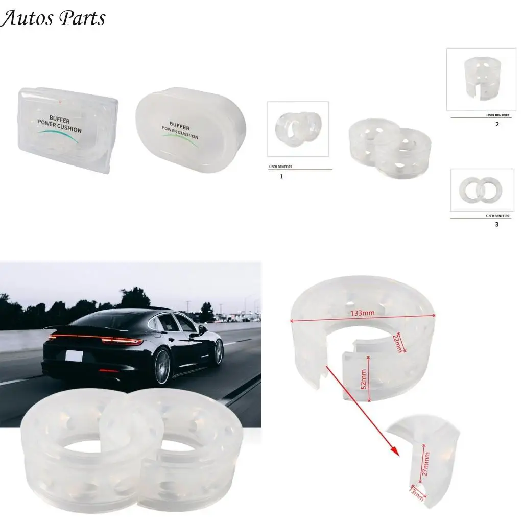 

57BA Universal Spring Bumper Cushions Suspensions Buffer Power Auto Buffer 2Pcs