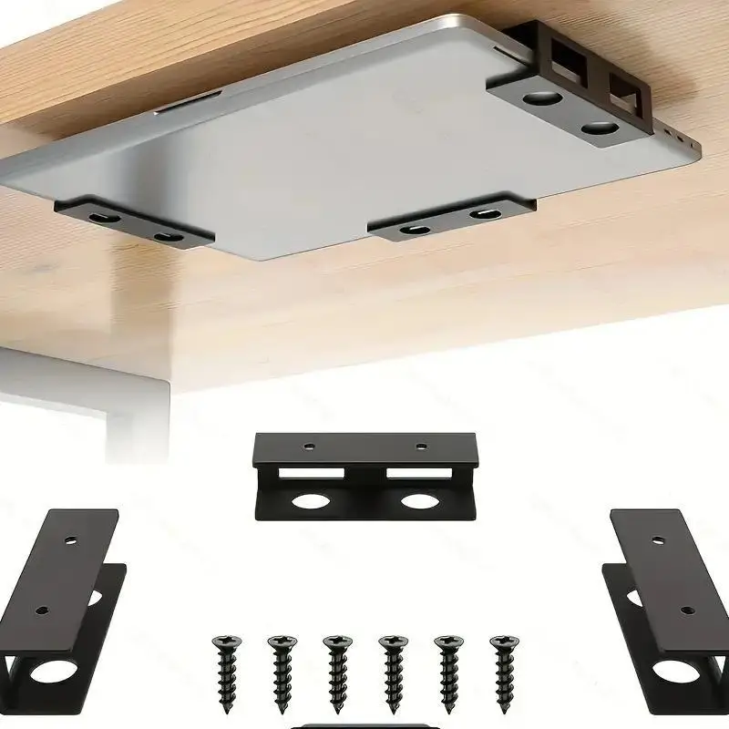 For Mini Keyboard Storage Rack Under Desk Laptop Mount Metal Under Desk Shelf Holder For Laptop