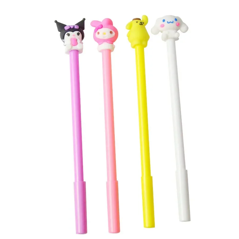 Sanrio Cinnamoroll Mymelody Kuromi Cartoon Pen Stationery Kawaii Neutral Pen Black 0.5mm Office Supplies Kids gift