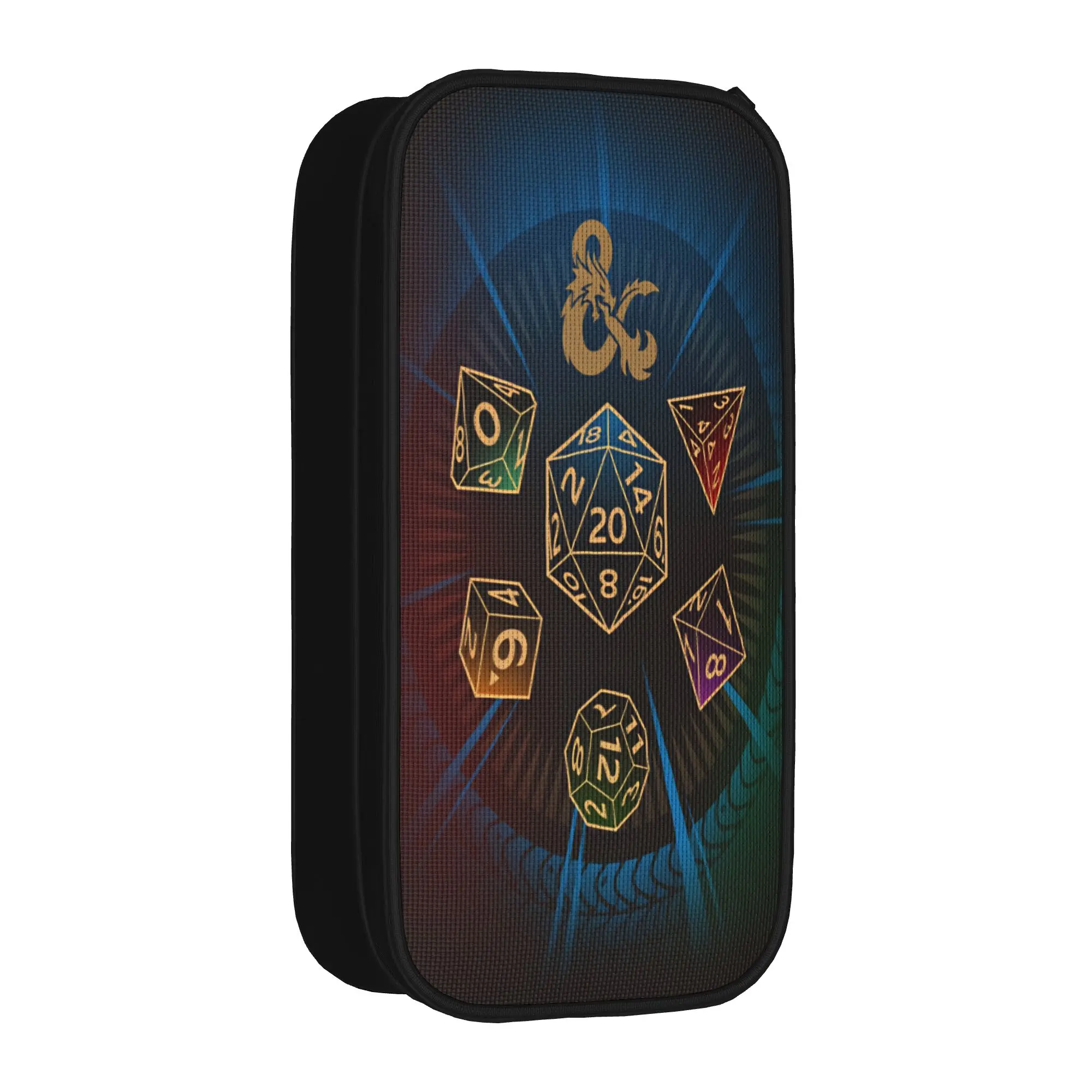 Dungeon Dragon DND Pencil Case  School Pencil Cases Zipper Boy Girl Vintage College Pencil Pouch School Supplies