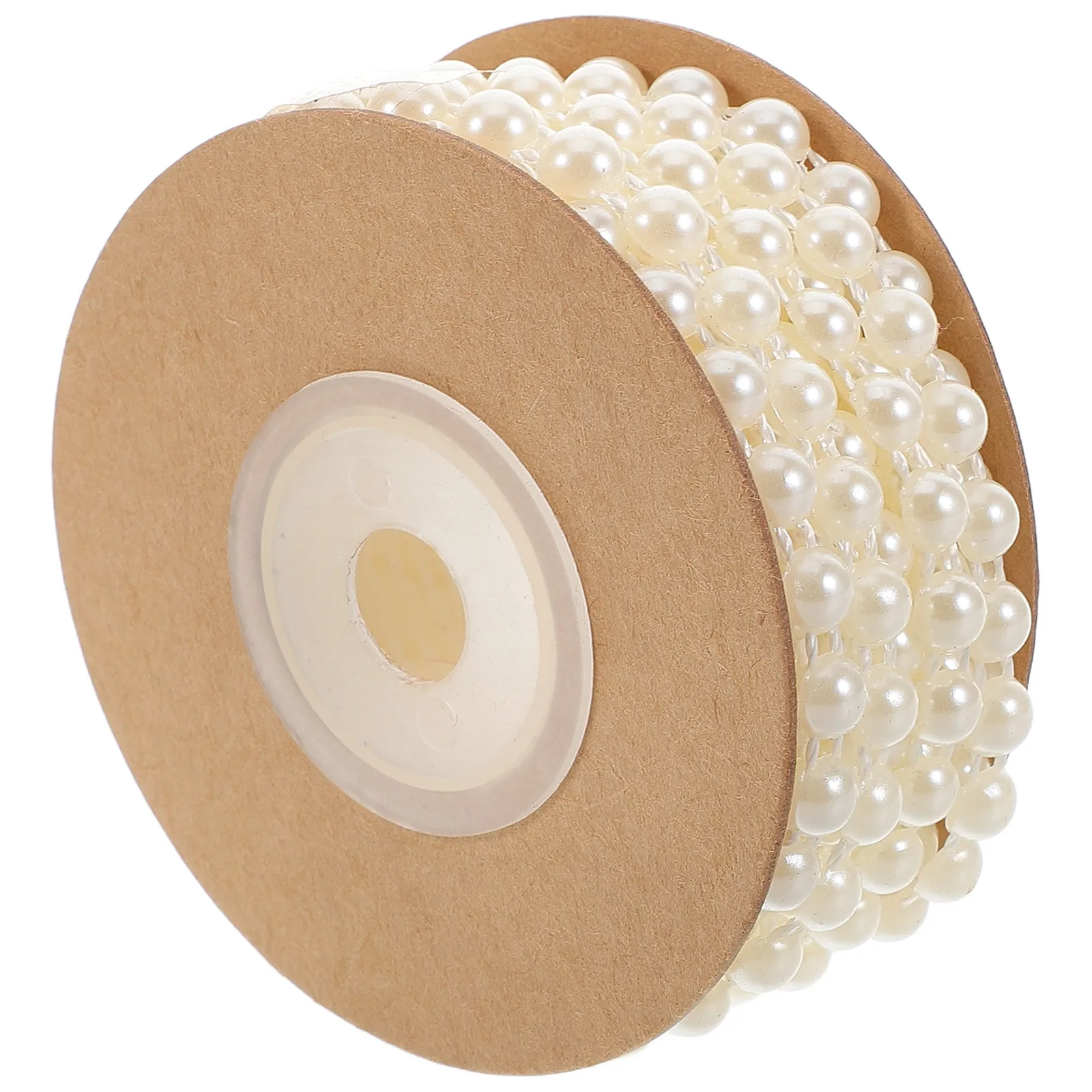 Half Round Beads Chain Garland Faux Pearl Beads String ABS Cotton Line Pearl Chain Jewelry Making DIY Craft Wedding Decoration