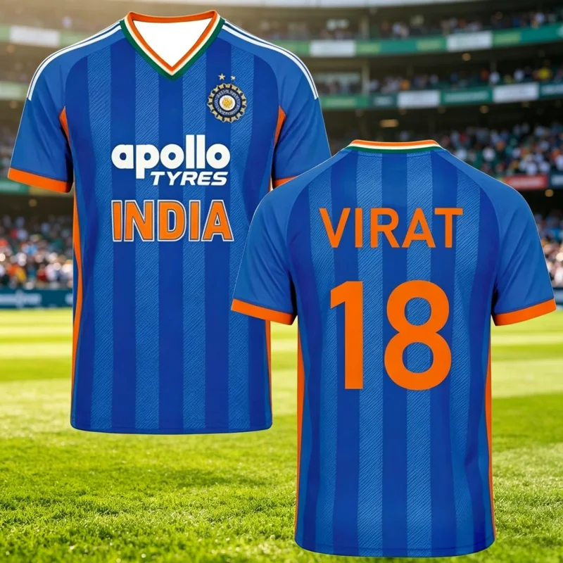2026 India T20 Cricket Jersey 3D Jersey Shirt Men Summer Sports Unisex Tshirt Training Quick Drying Sweatshirt FamilyMatching