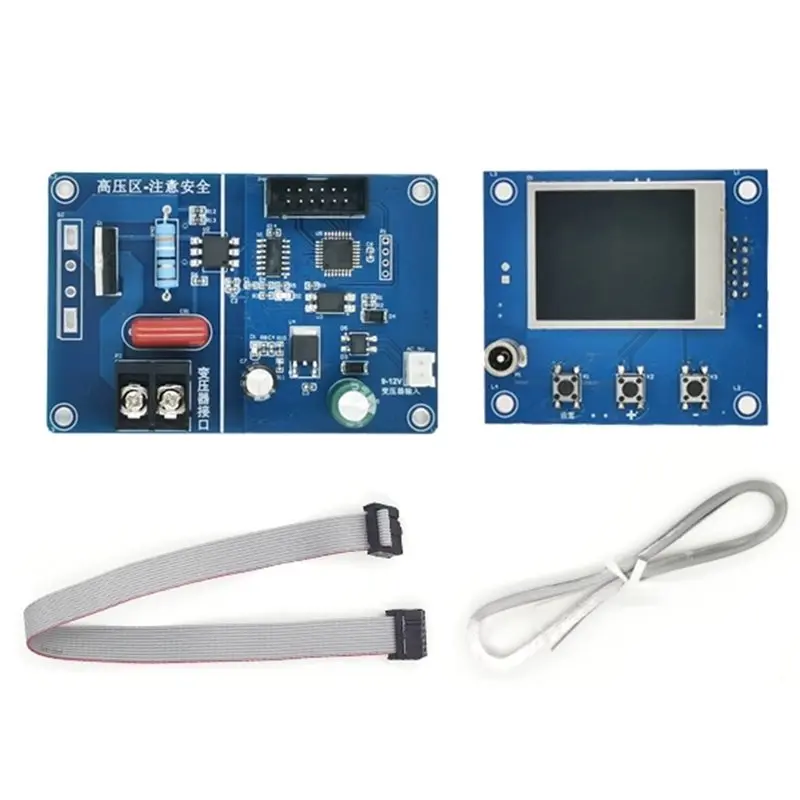 ABMH-DIY Spot Welder Control Board With Dual Pulse & LCD Display, Adjustable Current Timer Kit For Microwave Transformer 41A