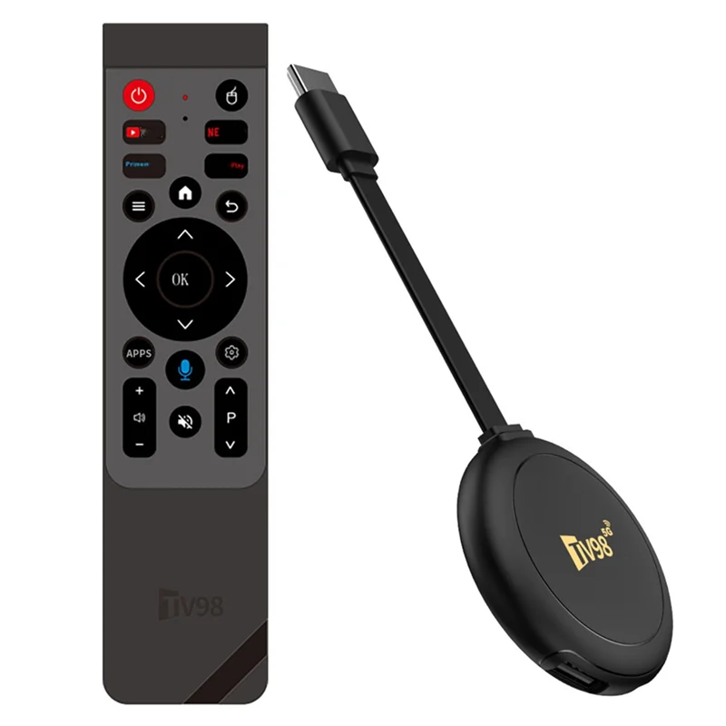 JABS-Allwinner H313 Quad-Core 2.4/5G Dual Wifi BT5.0 TV Box Android 14 8K TV98 ATV Smart Voice Control HD Set Top Box Player