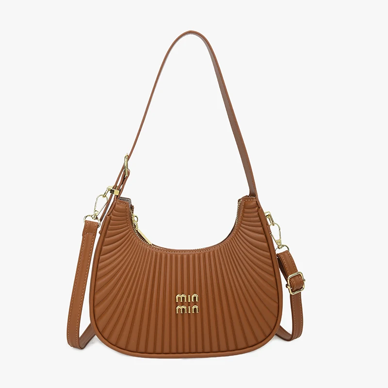 

Trendy Simple Fashion Chic Women'S Diaper Bag Elegant Crossbody Large Capacity Vintage Leather Luxury Designer Commuter Bag