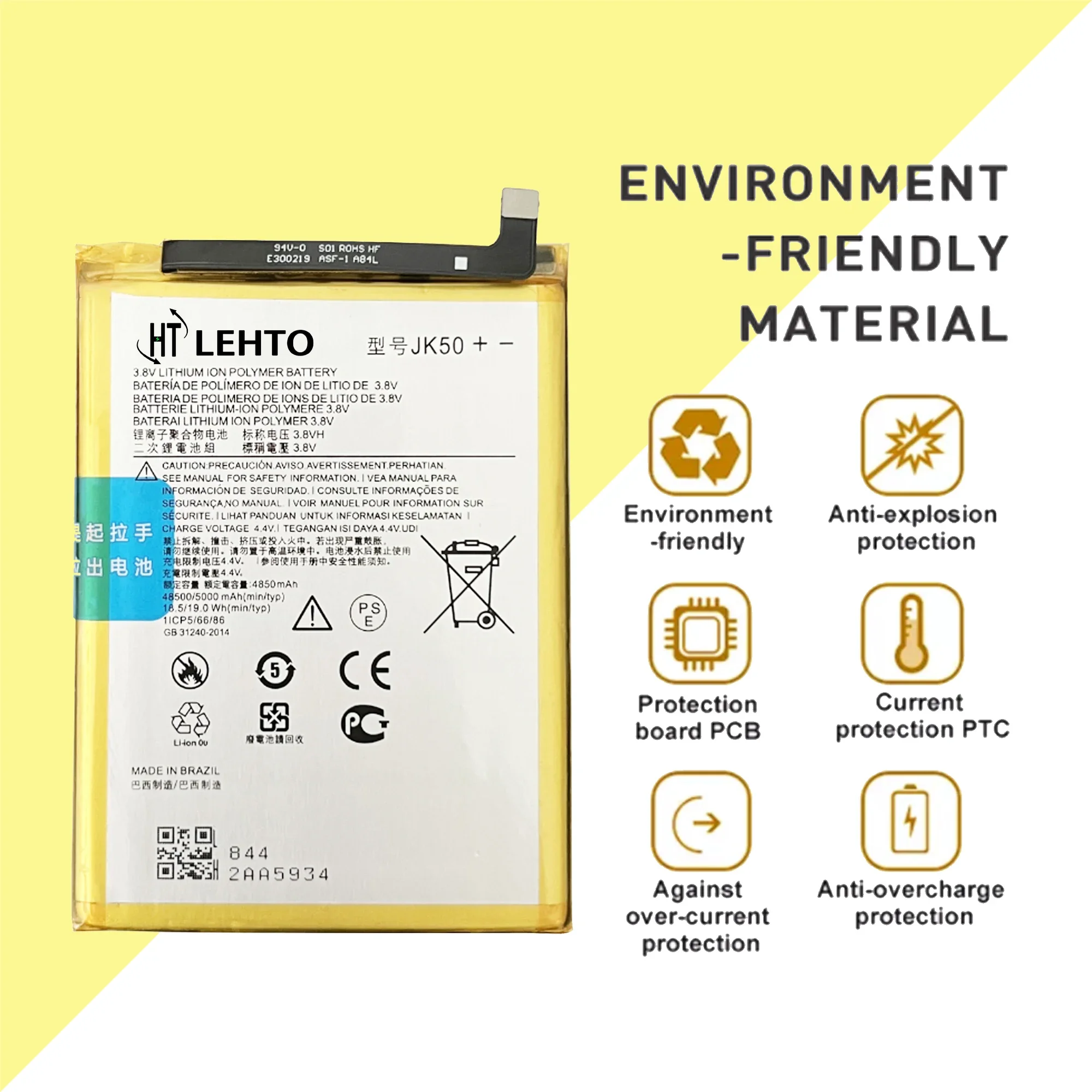 2023 years 100% Original JK50 Battery for Motorola G30/Lenovo K13 Note/XT2127-2/XT2129 /Lenovo K12 NOTE XT2083-4Phone Bateria