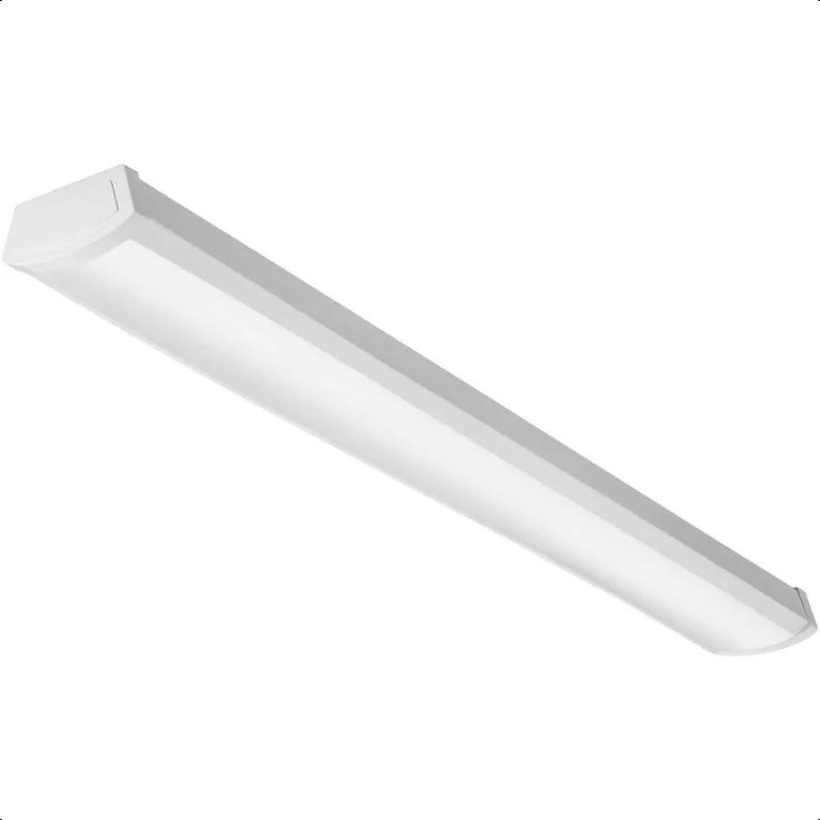 4 Foot LED Light Fixture LowProfile LED Wraparound Flush Mount Ceiling Light 3000K Warm White 120V 48Inch FMLWL 48 830