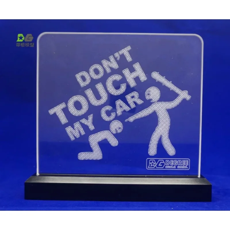 Model ciągnika DG do modeli Tamiya, wspinaczka, skala 1/14 1/12, akrylowy znak ostrzegawczy, odpowiedni dla wybranych grup, DIY