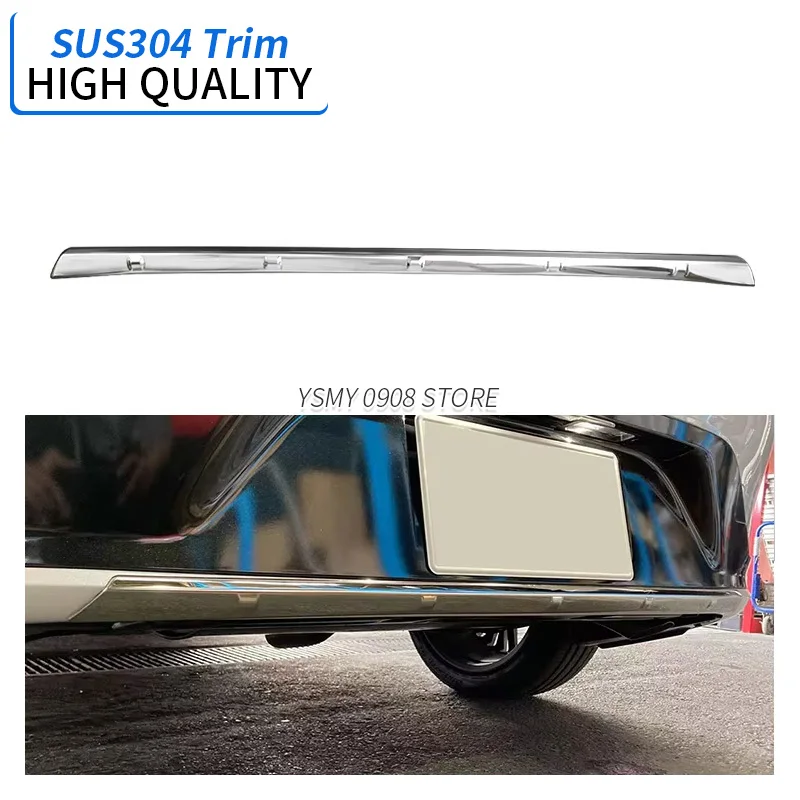 

Для Toyota Prius 60 серии 2023 2024, задний нижний бампер, накладка на порог, защитная накладка, Стайлинг автомобиля, наклейка из нержавеющей стали, аксессуары