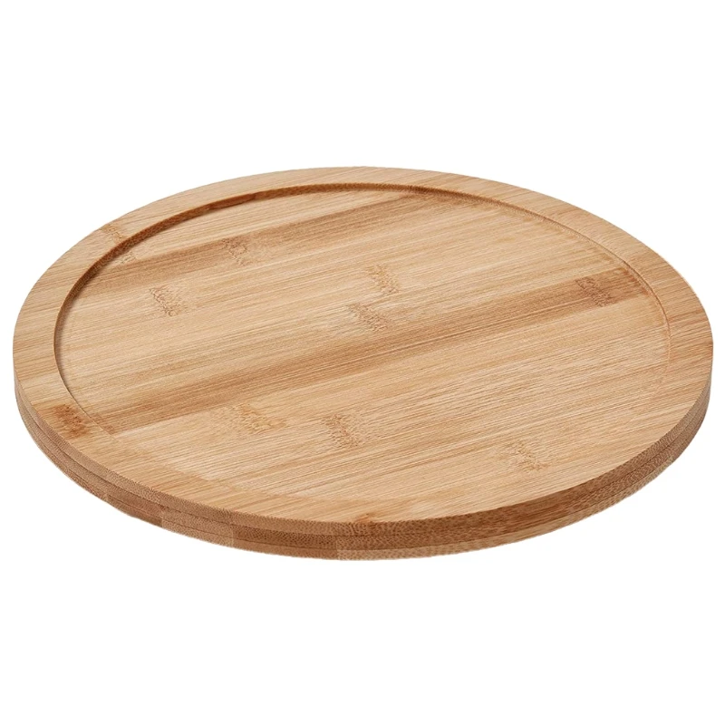 

Anti-rust Round Bamboo Turntable Suitable for Cabinets Shelves Tables Kitchens for Dressers Countertops and Bathrooms