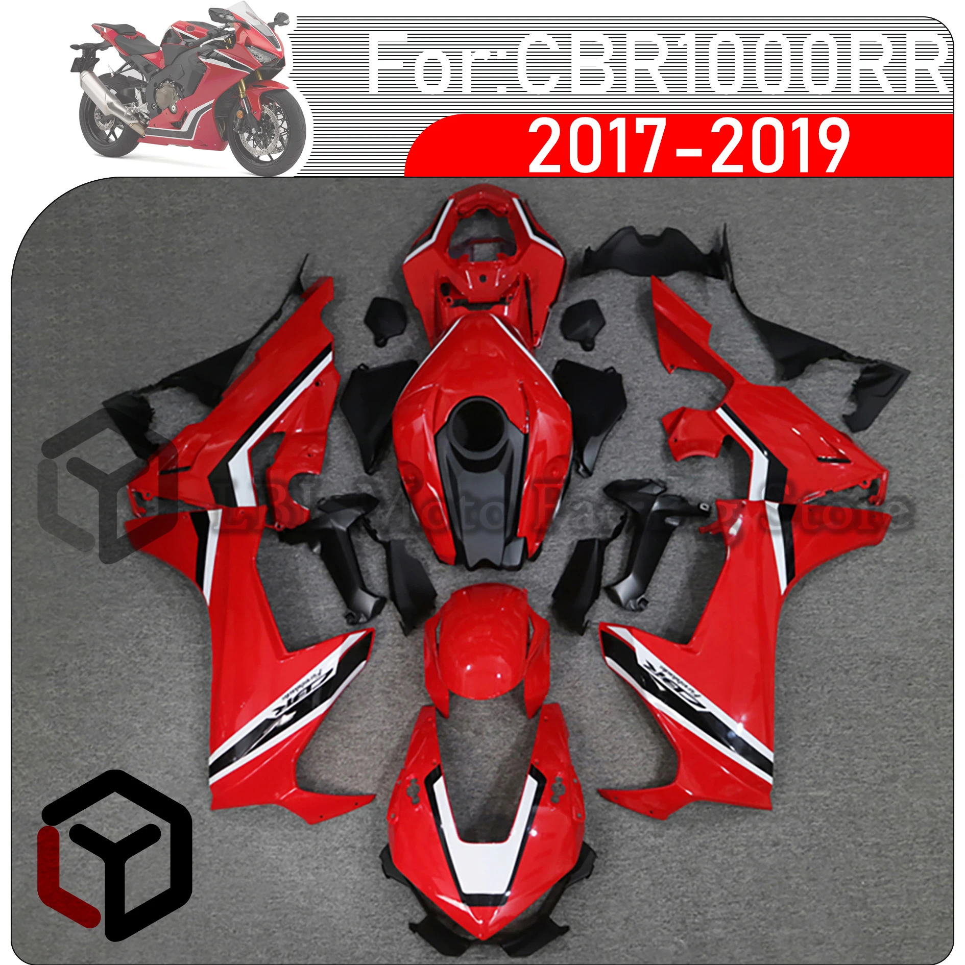 

Full Body Fit Fairing For HONDA CBR1000RR 2017-2019 Motorcycle ABS Injection molding CBR 1000 RR 2017 - 2019 Full Fairing