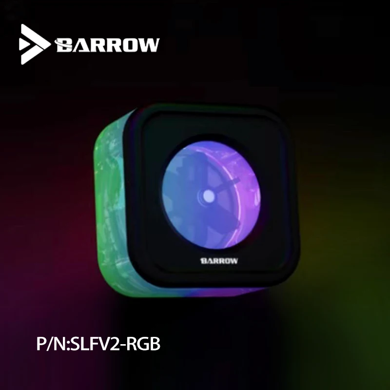 

Barrow SLFV2-RGB ,5V Water Flow Meter Velocity Tachometer Separate Water-cooled Cooling 3PIN Header A-RGB Connect To AURA SYNC