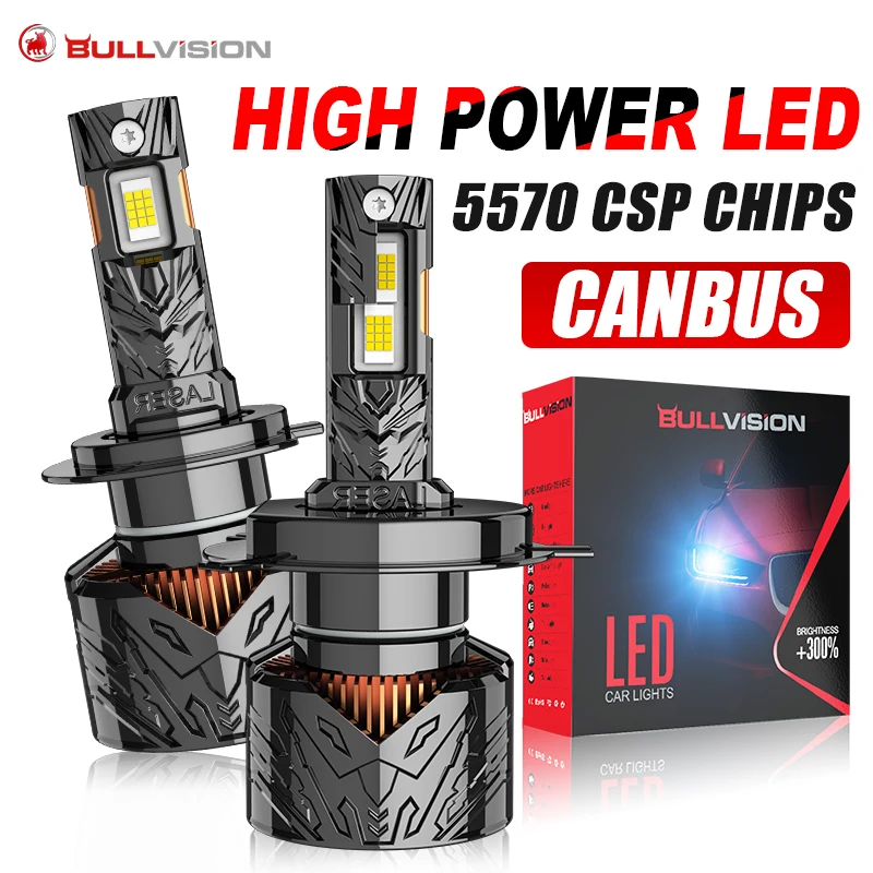 

Bullvision H7 H11 LED Car Headlight Bulb 6000W 8000000LM H4 H9 H8 9005 HB3 9006 HB4 9012 HIR2 LED Canbus 6000K Auto Fog Light