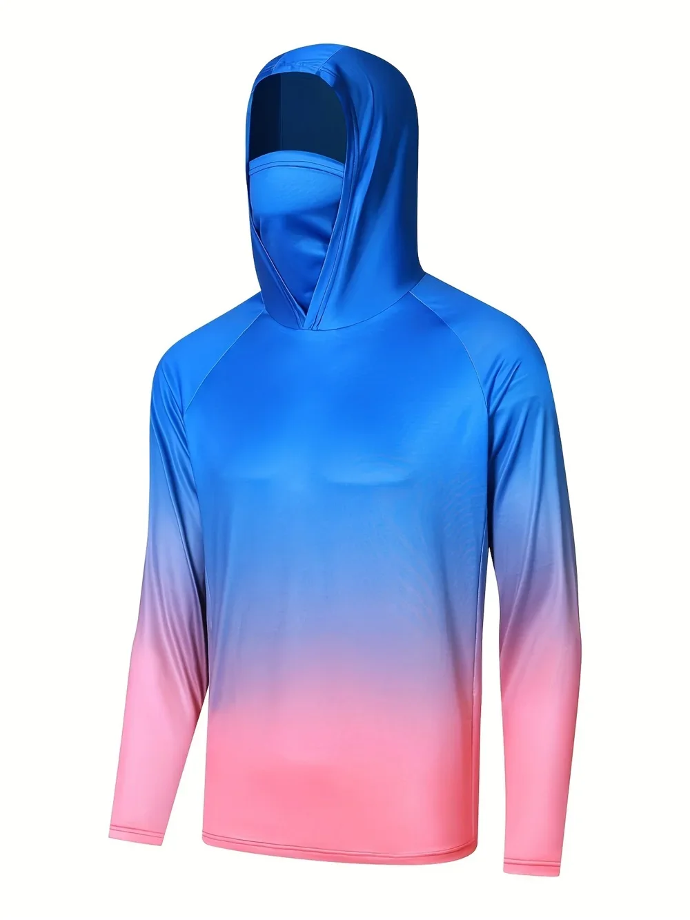 

Мужские солнцезащитные рубашки с капюшоном, длинный рукав, Rash Guard Performance, спортивный бег, походная футболка