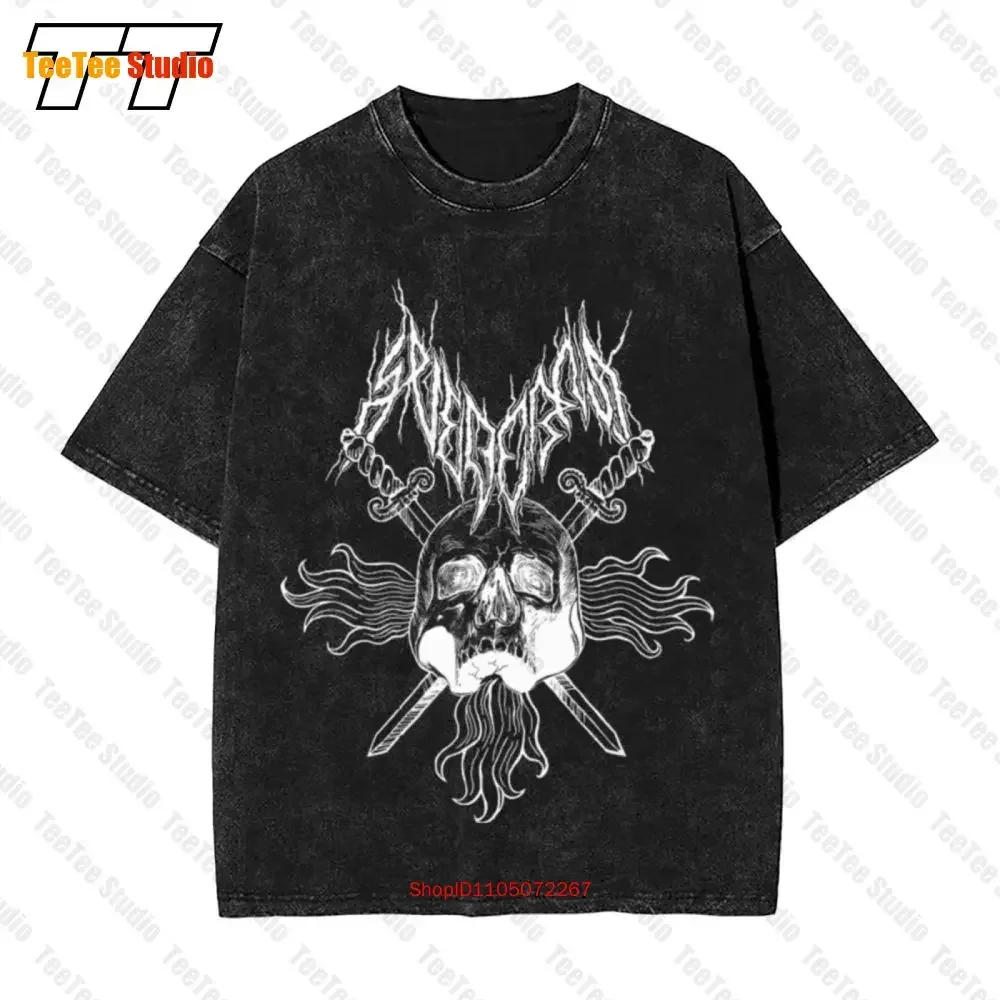 Svederna Svedjeland T-Shirt surdimensionné Vintage M l'inquisition du sabme Urgehal Urfaust invocation 1EVX