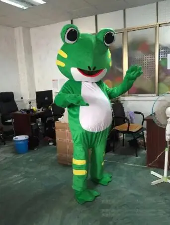 New Adult Halloween Christmas Frog Mascotte Fancy Cartoon Mascot Costume peluche Fancy Dress Mascot Costume