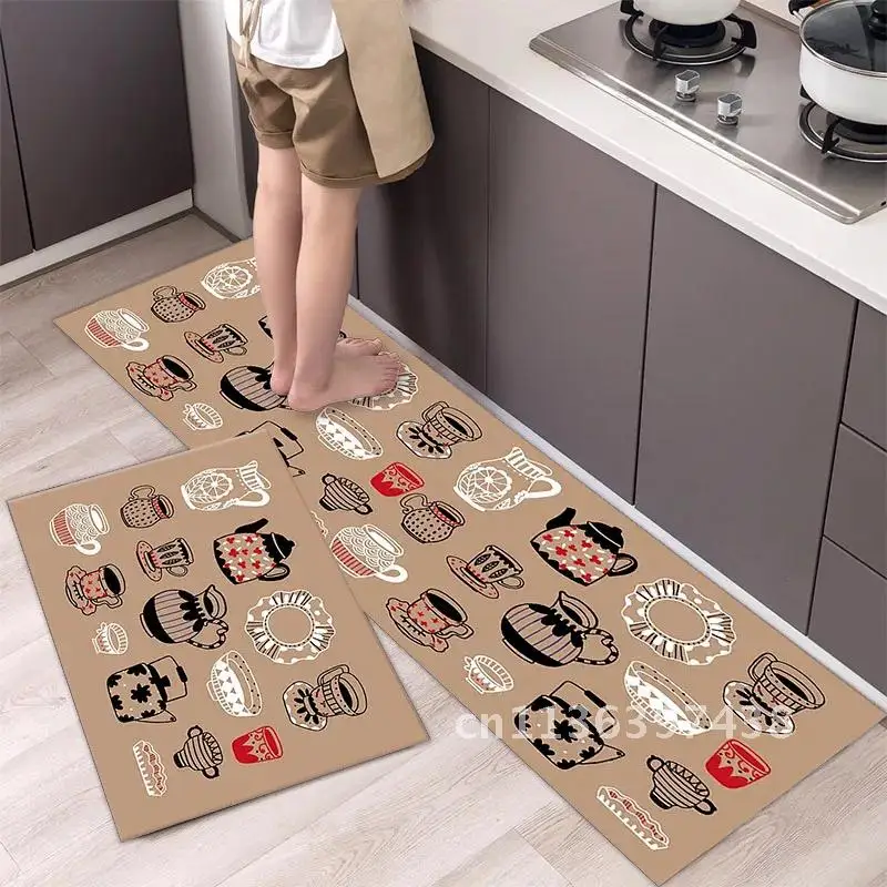 

Simple Nordic Style Long Strip Door Mat Fashionable Kitchen Floor Mat Modern Household Carpet Home Decor