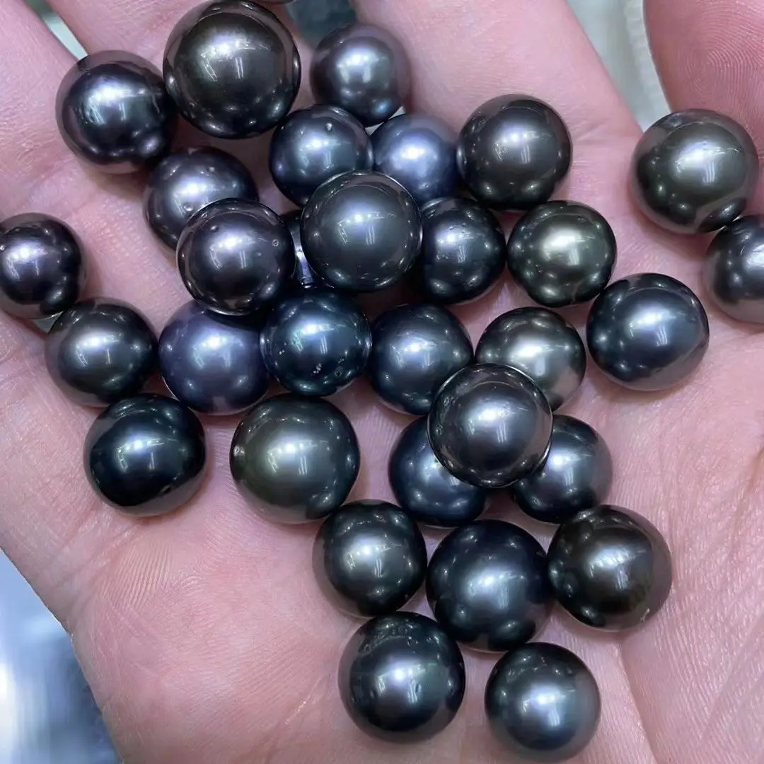 

AAA High Quality Tahitian Pearl Peacock Green Color South Sea Loose Pearl Beads For Jewellry Ma