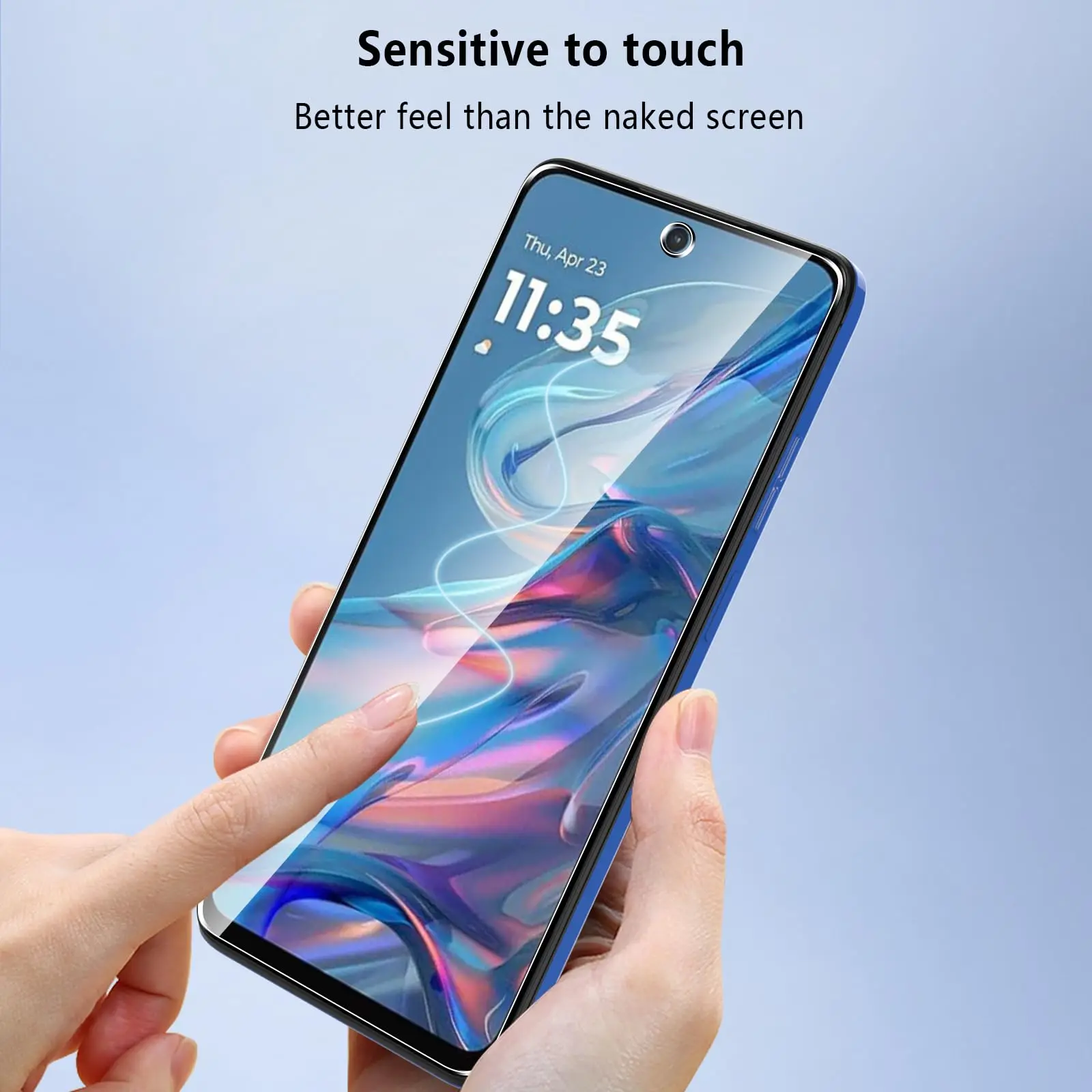 Dla Motorola Moto G45 6,5 cala ochraniacz ekranu szkło hartowane Crystal Mica 9H HD przezroczysty przezroczysty