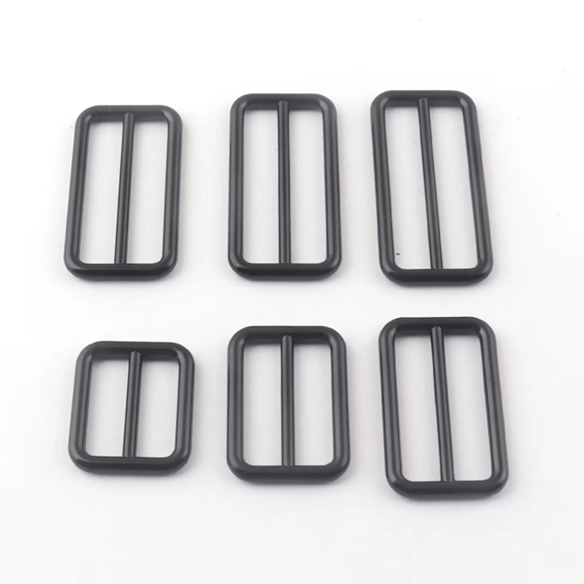 Belt Buckle Strap Fasteners 20mm 25mm 30mm 35mm 38mm 40mm Black slide buckle Adjuster Buckle for Webbing Strap