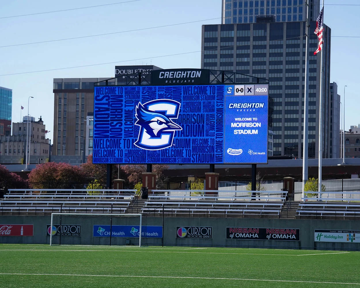 Outdoor Football Pitch LED Advertising Screen Big LED Display P4 Outdoor LED Digital Screen Video Board