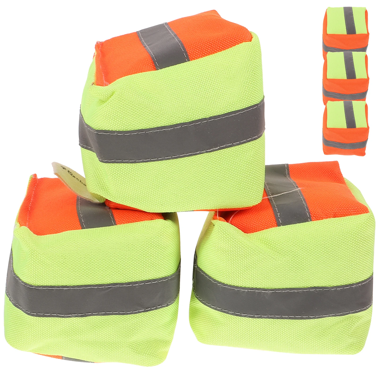 6 Pcs Reflective Small Sandbag Pupils Child Toy Rice Husk Canvas Throwing Game Bean Tossing Bags