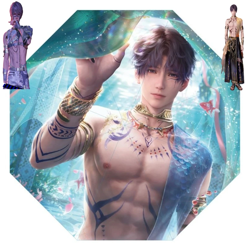 

Love and Deespace Rafayel периферийный двумерный мультяшный зонт творческая личность милый виниловый солнцезащитный крем зонтик подарок