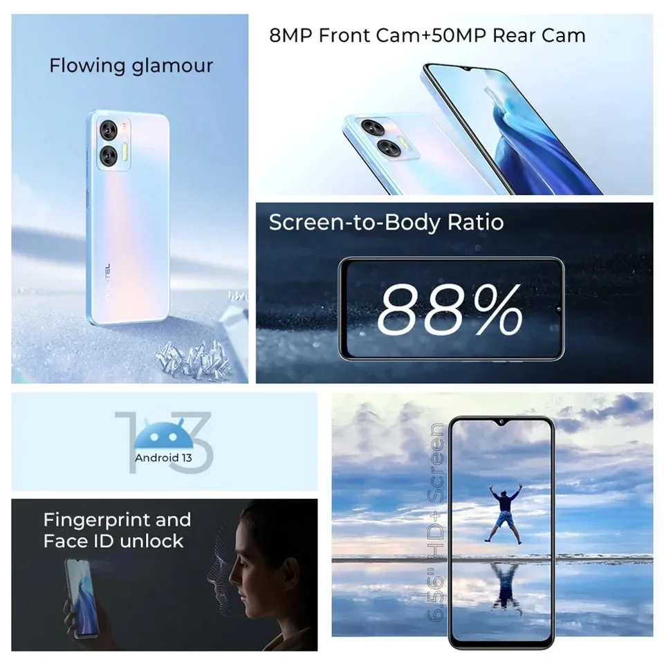 スマートフォン,OUKITEL-C36インチ,Android 13,オクタコア,4GB RAM