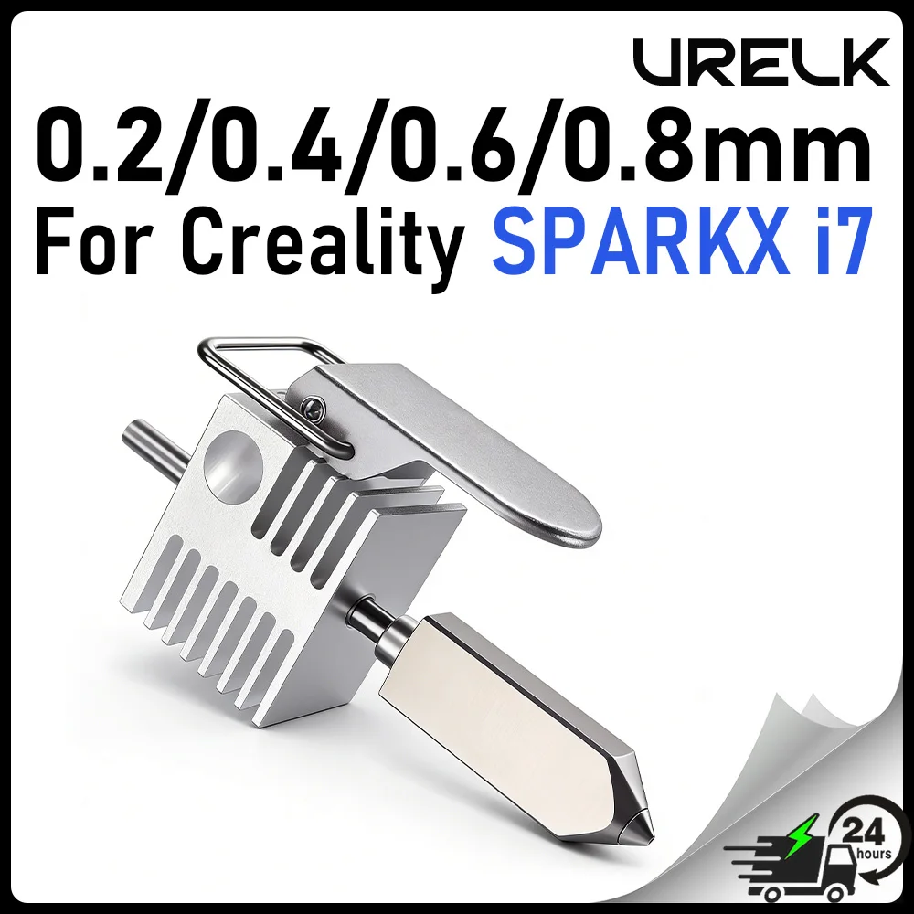 

Сменные сопла для Creality SPARKX i7, антизасорные, 0.2/0.4/0.6/0.8 мм, термостойкие, запчасти для 3D-принтеров
