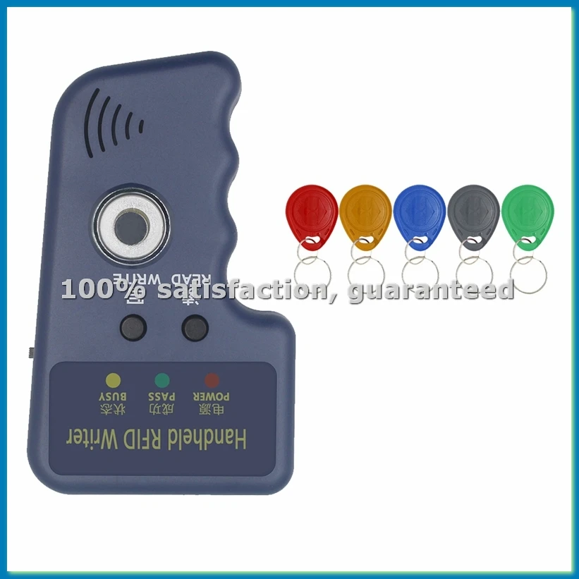 

Дубликатор/считыватель/записыватель RFID-карт + 5 брелоков T5577, 125 кГц, копировщик ключей TM, клонер для карт EM4305 CET5200 с чипами TM - ABFB